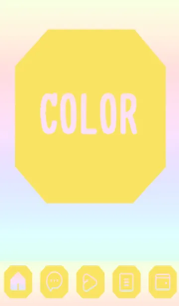 [LINE着せ替え] brown color rainbow K10の画像1