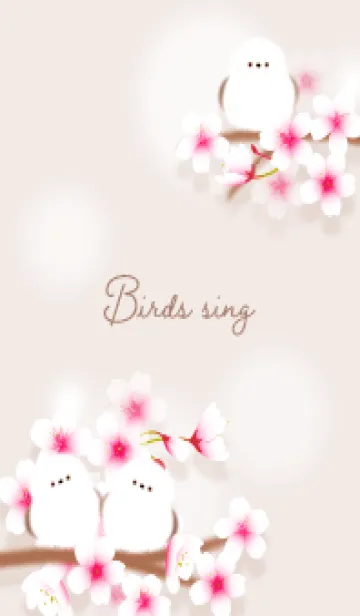 [LINE着せ替え] pinkbrown さえずり07_1の画像1