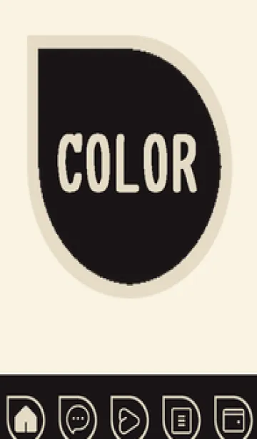 [LINE着せ替え] beige color J53の画像1