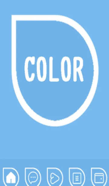 [LINE着せ替え] blue color J51の画像1