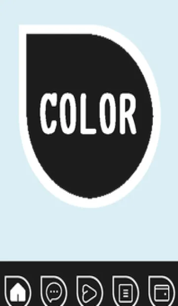 [LINE着せ替え] blue color J52の画像1