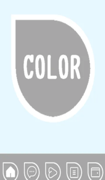 [LINE着せ替え] blue color J54の画像1