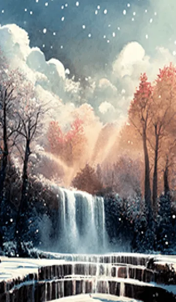 [LINE着せ替え] 優美な冬の風景の着せかえ(Winter-2661)の画像1