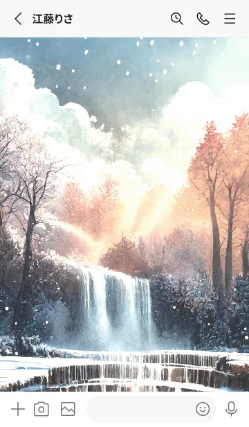 [LINE着せ替え] 優美な冬の風景の着せかえ(Winter-2661)の画像2