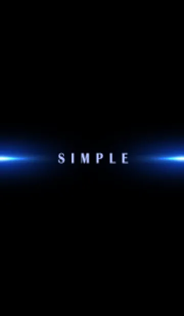 [LINE着せ替え] SIMPLE BLUE LIGHT-BLACK 7の画像1