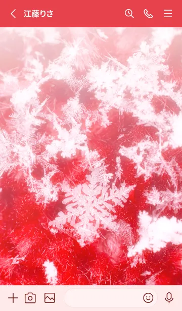 [LINE着せ替え] Real Snow Crystal #8-13の画像2