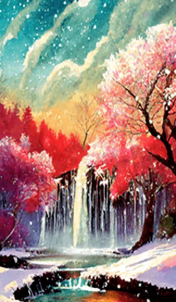 [LINE着せ替え] 優美な冬の風景の着せかえ(Winter-2662)の画像1