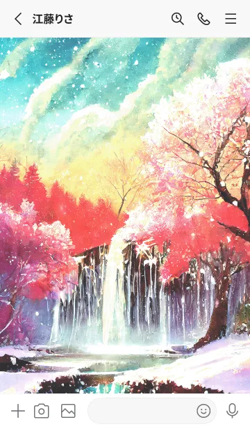 [LINE着せ替え] 優美な冬の風景の着せかえ(Winter-2662)の画像2