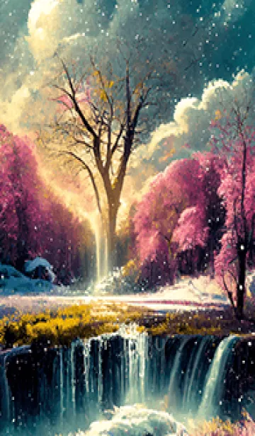 [LINE着せ替え] 優美な冬の風景の着せかえ(Winter-2663)の画像1