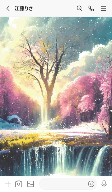 [LINE着せ替え] 優美な冬の風景の着せかえ(Winter-2663)の画像2