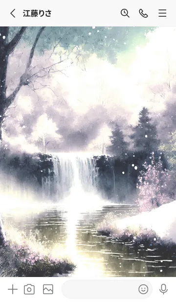 [LINE着せ替え] 優美な冬の風景の着せかえ(Winter-2664)の画像2