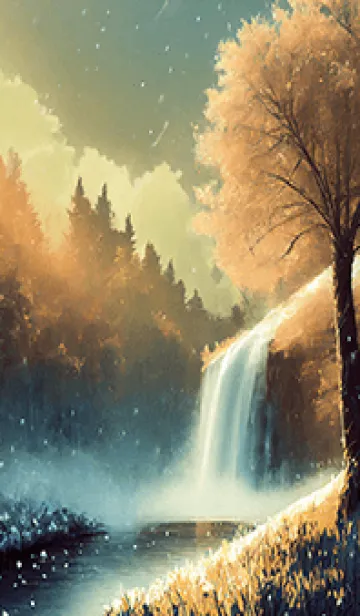 [LINE着せ替え] 優美な冬の風景の着せかえ(Winter-2665)の画像1