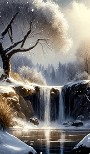 [LINE着せ替え] 優美な冬の風景の着せかえ(Winter-2667)の画像1