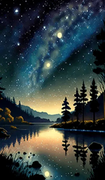 [LINE着せ替え] 穏やかな夜景の着せかえ/790の画像1