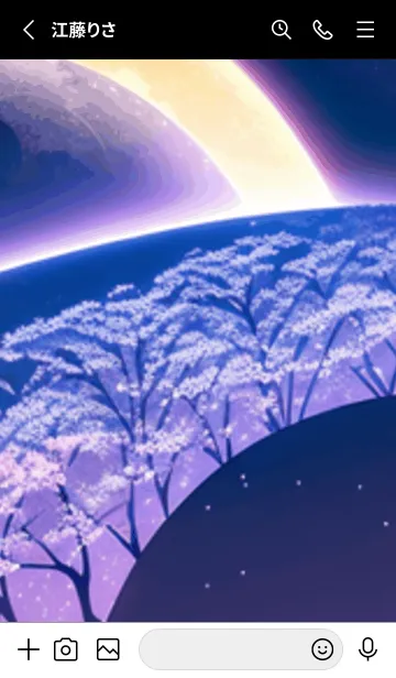 [LINE着せ替え] 冬のサクラ #COHG05。の画像2