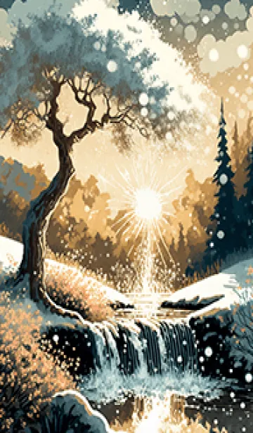 [LINE着せ替え] 優美な冬の風景の着せかえ(Winter-2670)の画像1