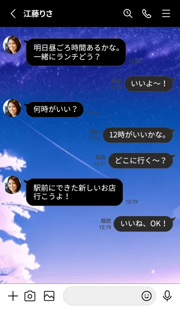 [LINE着せ替え] 冬のサクラ #COHG03。の画像3