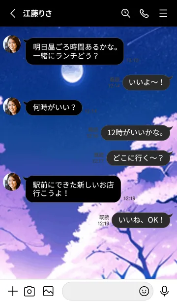 [LINE着せ替え] 冬のサクラ #CNHH027。の画像3