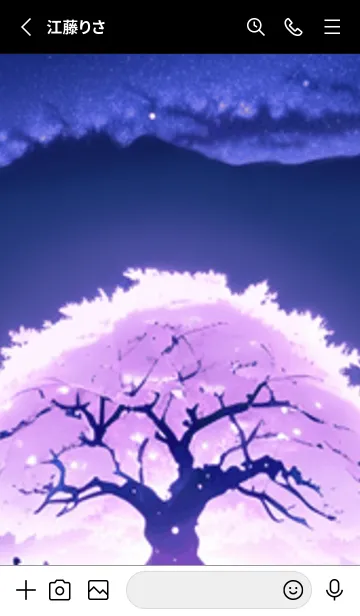 [LINE着せ替え] 冬のサクラ #CNHH025。の画像2