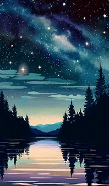 [LINE着せ替え] 穏やかな夜景の着せかえ/795の画像1