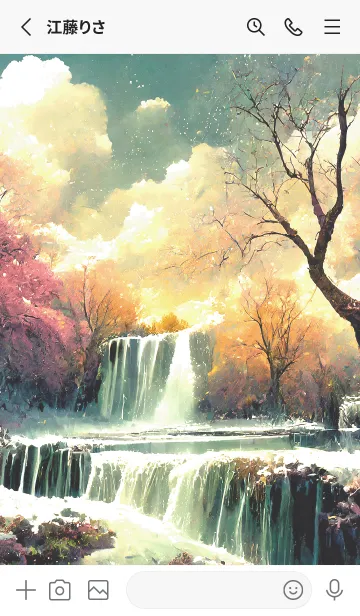 [LINE着せ替え] 優美な冬の風景の着せかえ(Winter-2674)の画像2