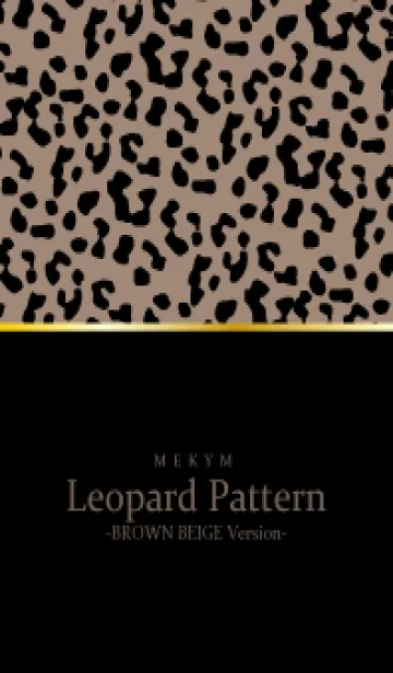 [LINE着せ替え] Leopard Pattern BROWN BEIGE 11の画像1