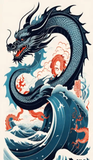 [LINE着せ替え] 神龍お守り- 健康の画像1