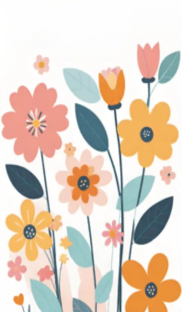 [LINE着せ替え] 満開の花の画像1