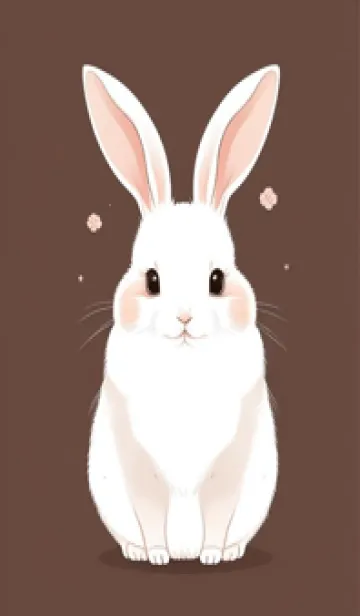 [LINE着せ替え] 可愛いウサギ 5VUAの画像1