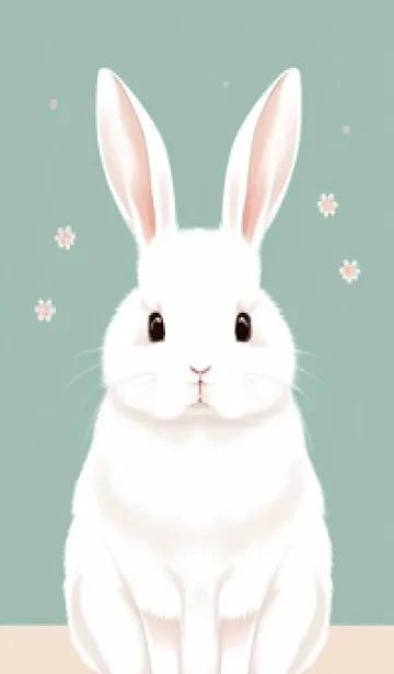 [LINE着せ替え] 可愛いウサギ yKpcの画像1