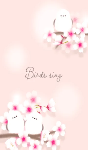 [LINE着せ替え] babypink さえずり08_1の画像1