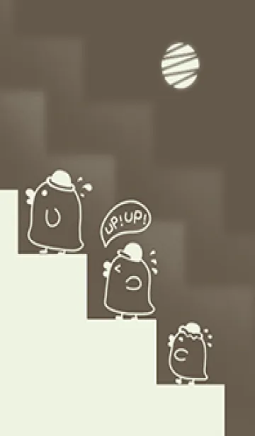 [LINE着せ替え] Duck！ UP UP！ - Brown (Gr3)の画像1