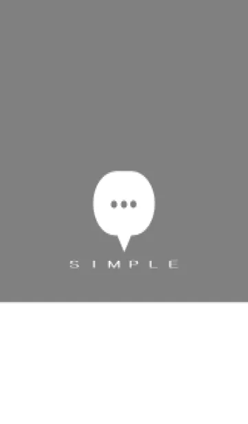 [LINE着せ替え] シンプル(ホワイト グレー)V.1775の画像1