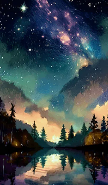 [LINE着せ替え] 穏やかな夜景の着せかえ/801の画像1