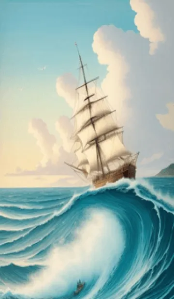 [LINE着せ替え] 浮世繪 海圖 sgnSの画像1