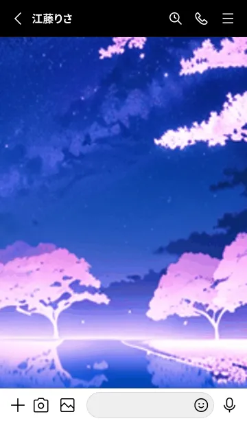 [LINE着せ替え] 冬のサクラ #CPHT01。の画像2