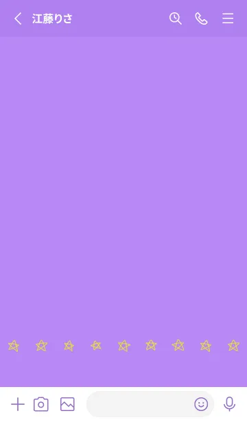[LINE着せ替え] 星のらくがき(purple01)の画像2