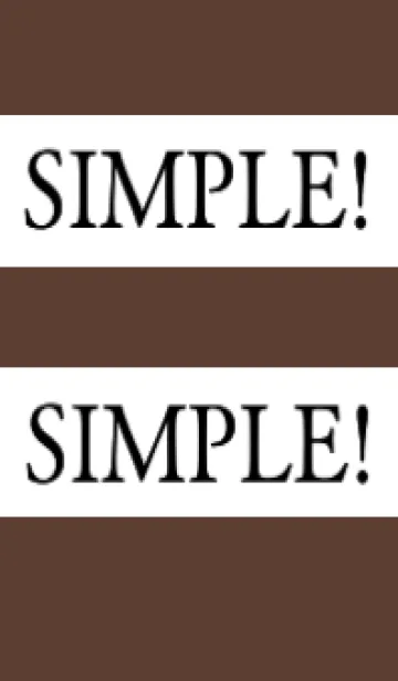 [LINE着せ替え] シンプルな着せかえ/ディープブラウンの画像1