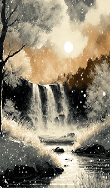 [LINE着せ替え] 優美な冬の風景の着せかえ(Winter-2680)の画像1