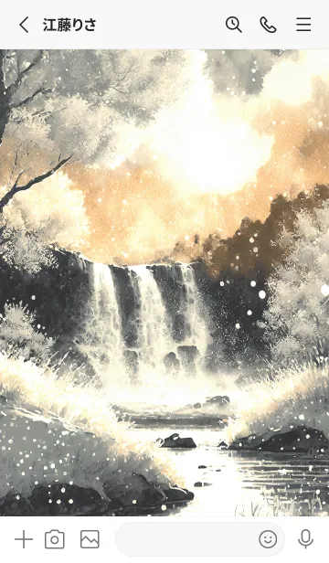 [LINE着せ替え] 優美な冬の風景の着せかえ(Winter-2680)の画像2