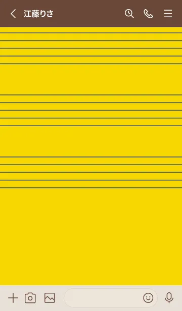 [LINE着せ替え] 五線譜1 黄水仙の画像2