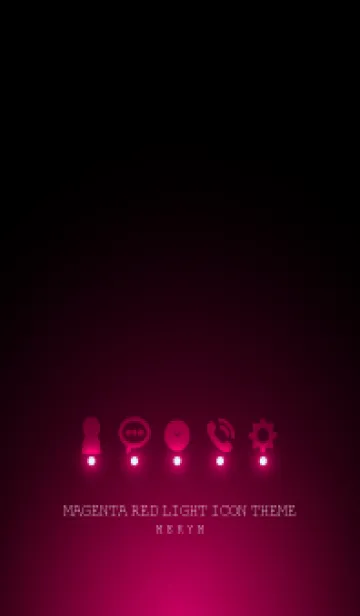 [LINE着せ替え] MAGENTA RED LIGHT ICON THEMEの画像1