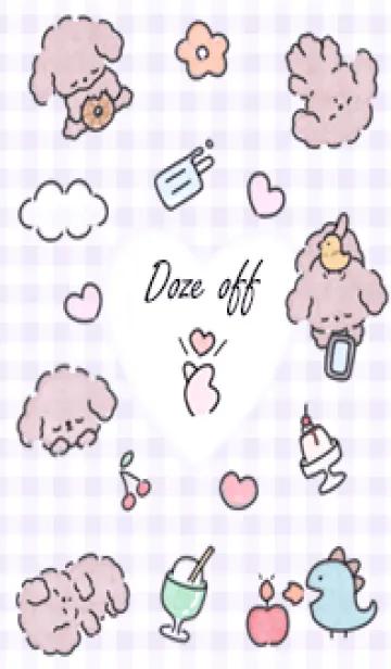 [LINE着せ替え] purple うたた寝13_1の画像1