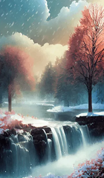 [LINE着せ替え] 優美な冬の風景の着せかえ(Winter-2682)の画像1