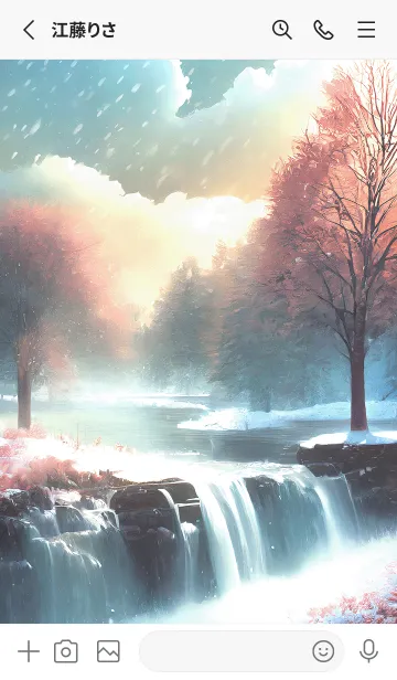 [LINE着せ替え] 優美な冬の風景の着せかえ(Winter-2682)の画像2