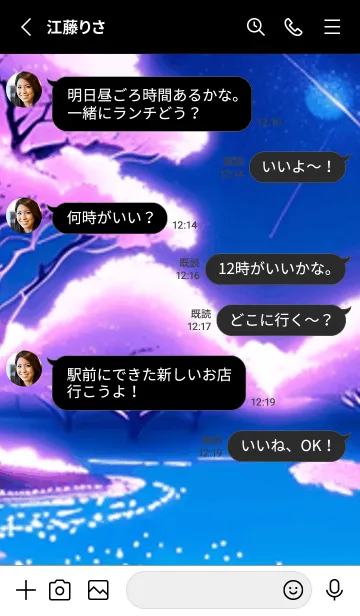 [LINE着せ替え] 冬のサクラ #COHG025。の画像3