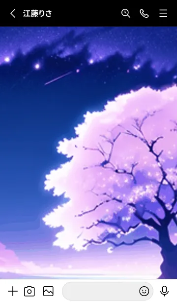 [LINE着せ替え] 冬のサクラ #CPHT015。の画像2