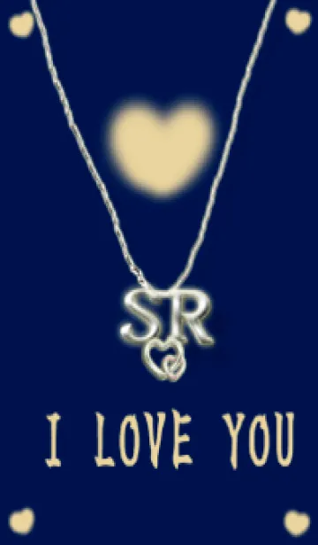 [LINE着せ替え] イニシャル34 S&R  ネイビーの画像1