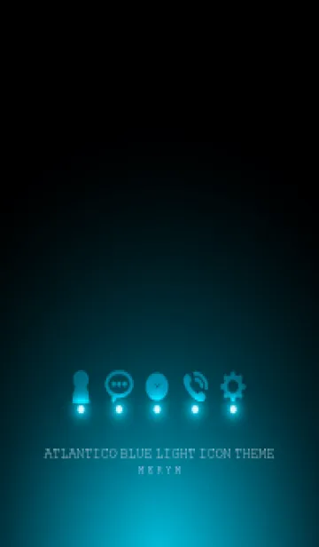 [LINE着せ替え] ATLANTICO BLUE LIGHT ICON THEMEの画像1