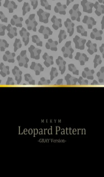 [LINE着せ替え] Leopard Pattern BLACK GRAY 11の画像1